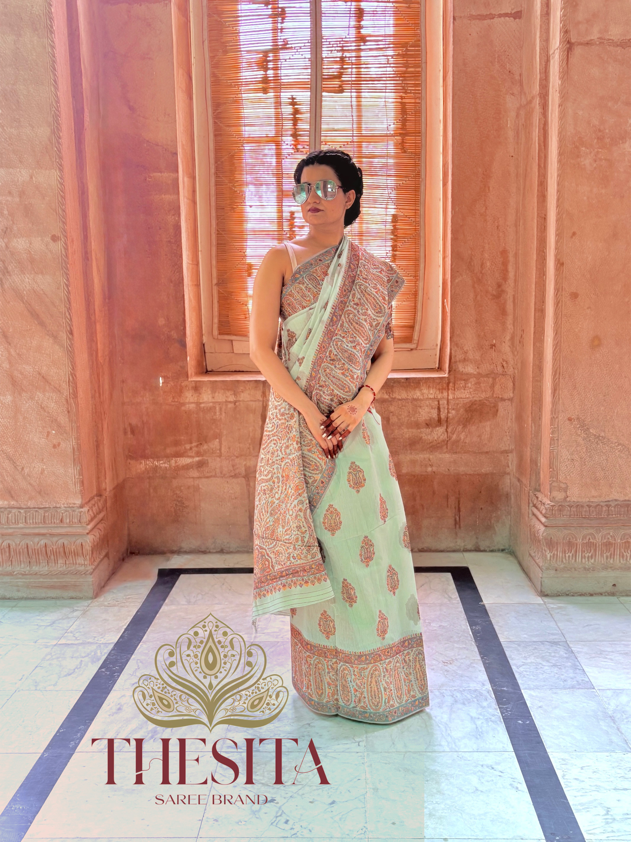 Modal Heavy Kashmiri Slk Saree - Elegant Printed Saree