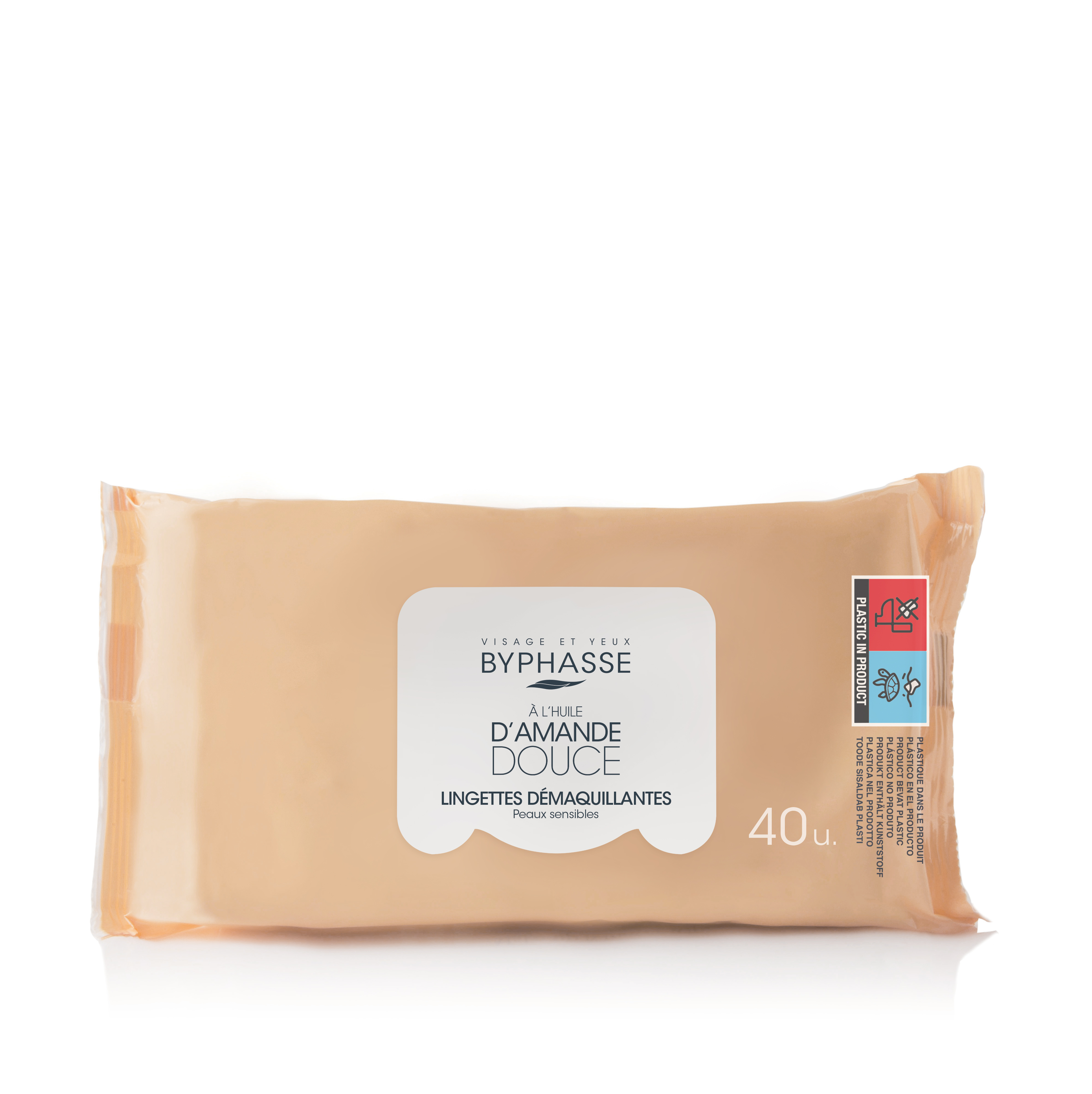 Byphasse Almonde Makeup Remover Wipes 40pcs