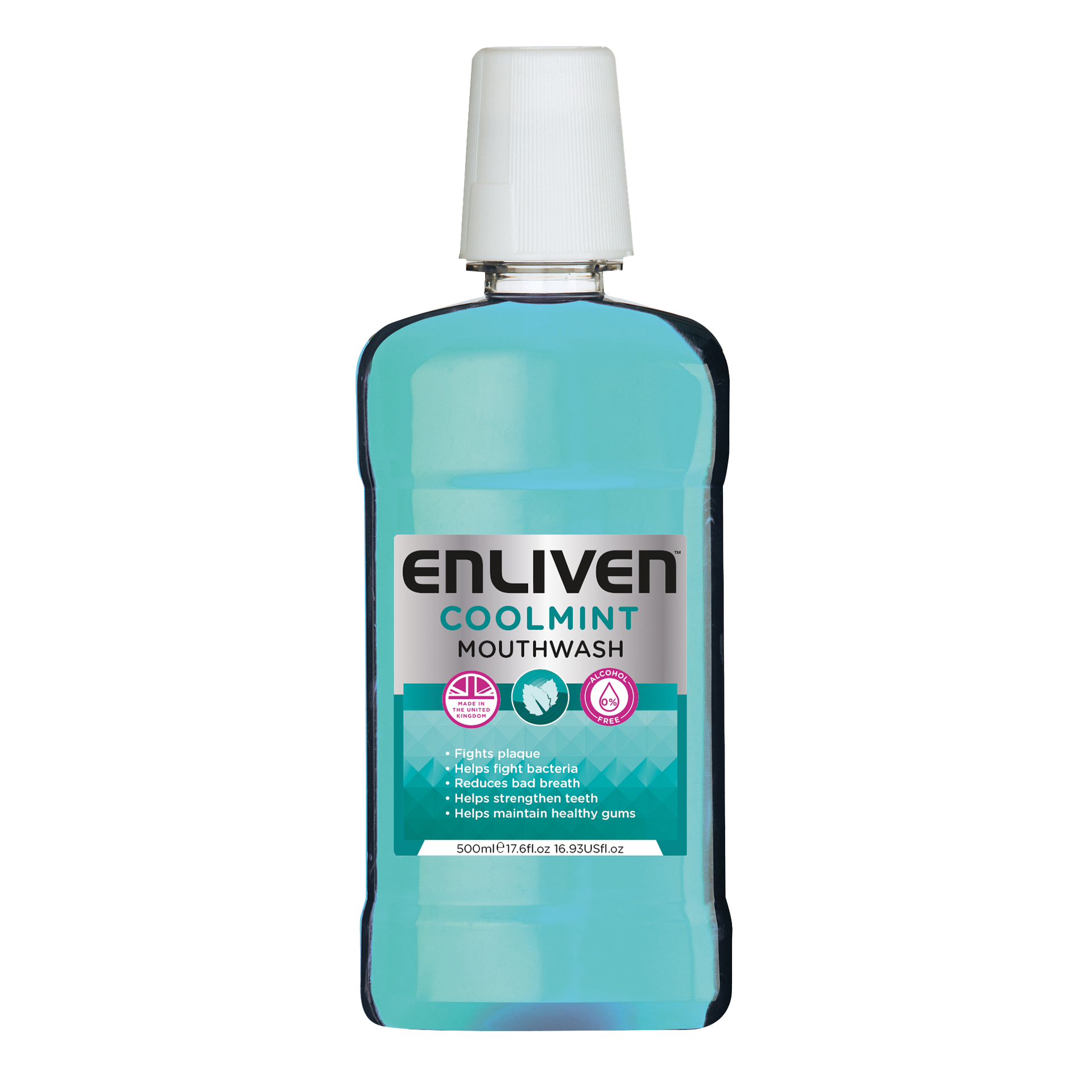 Enliven Mouthwash Cool Mint 500ml