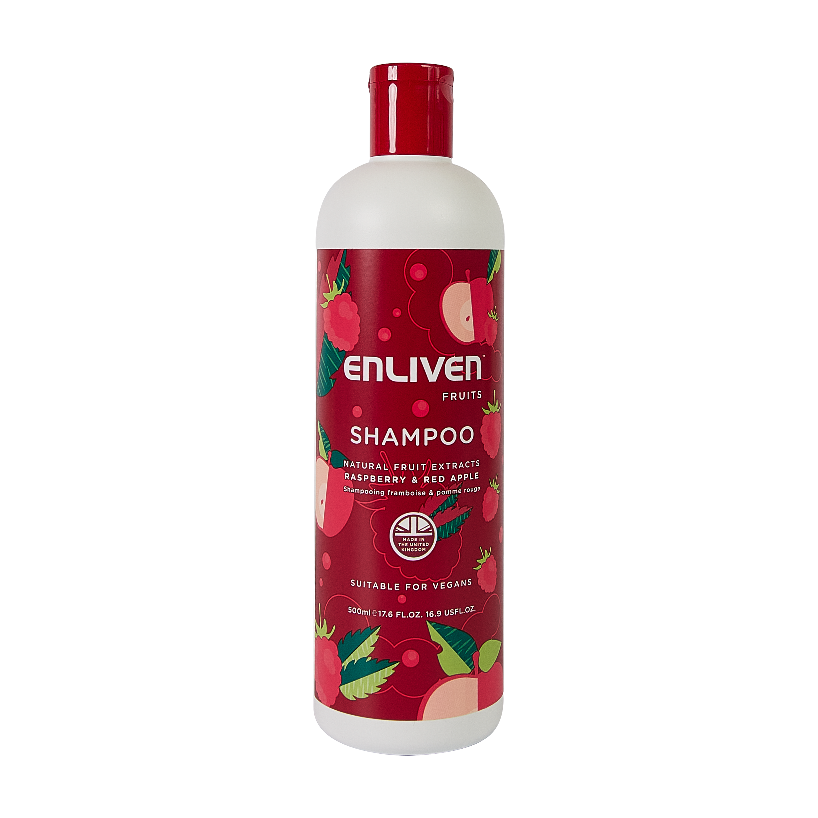 Enliven Shampoo Raspberry and Red Apple 500 ml