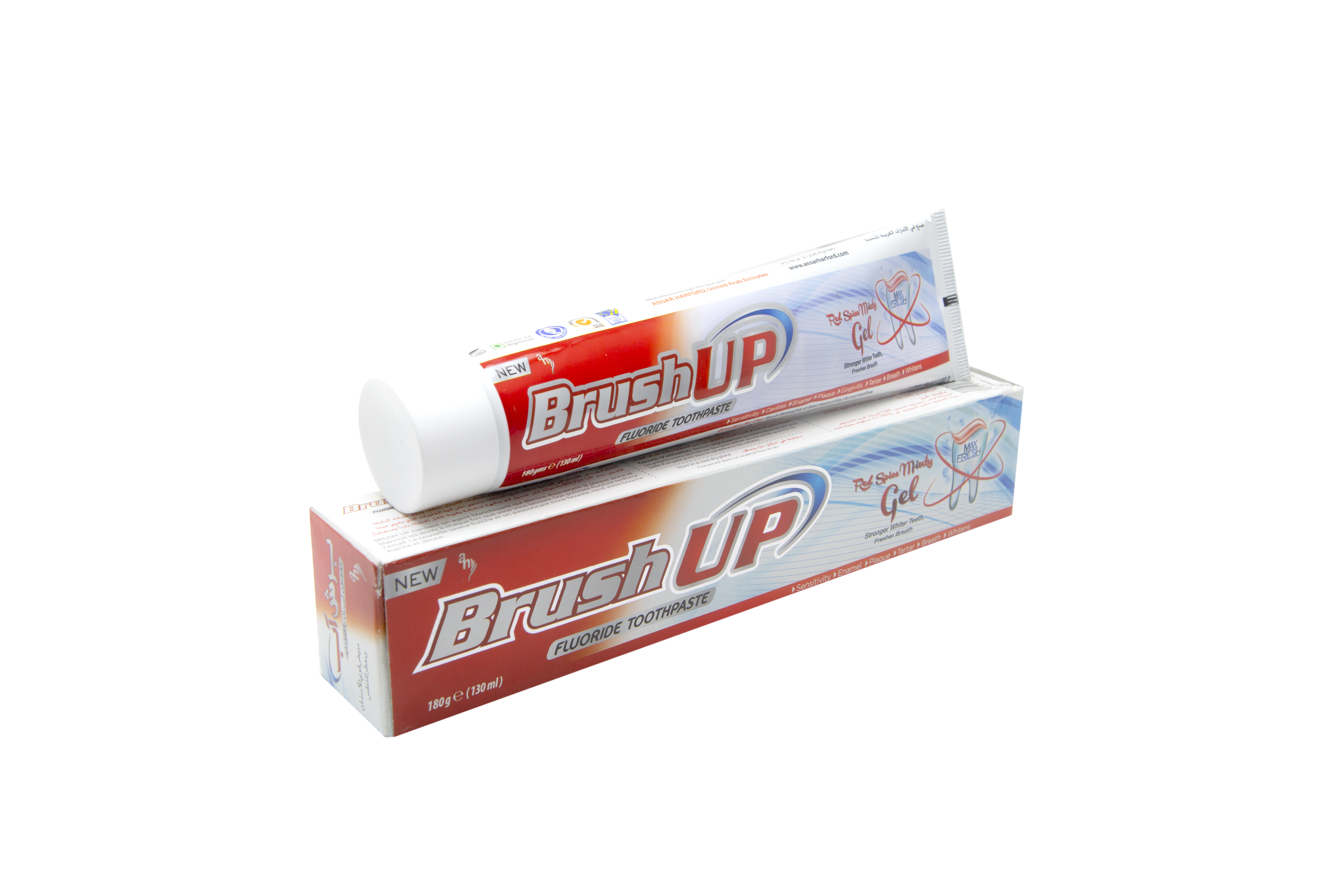 Brush Up Toothpaste Red Spice Minty Gel 180g