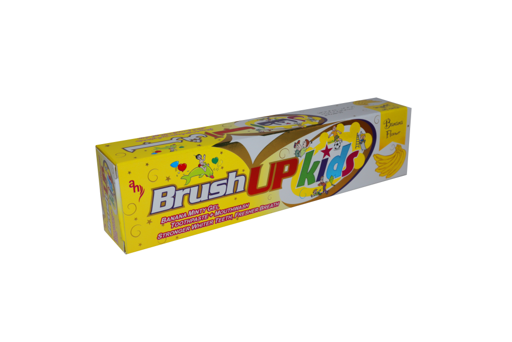 Brush Up Kids Toothpaste + Mouthwash Banana Minty Gel 70gm