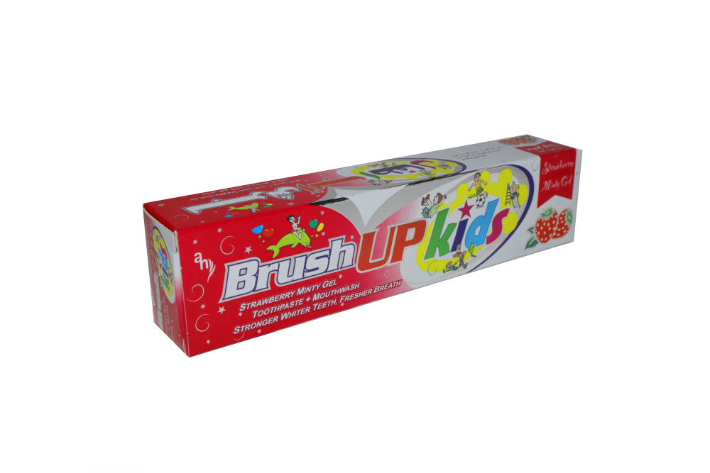 Brush Up Kids Toothpaste + Mouthwash Strawberry Minty Gel 70gm
