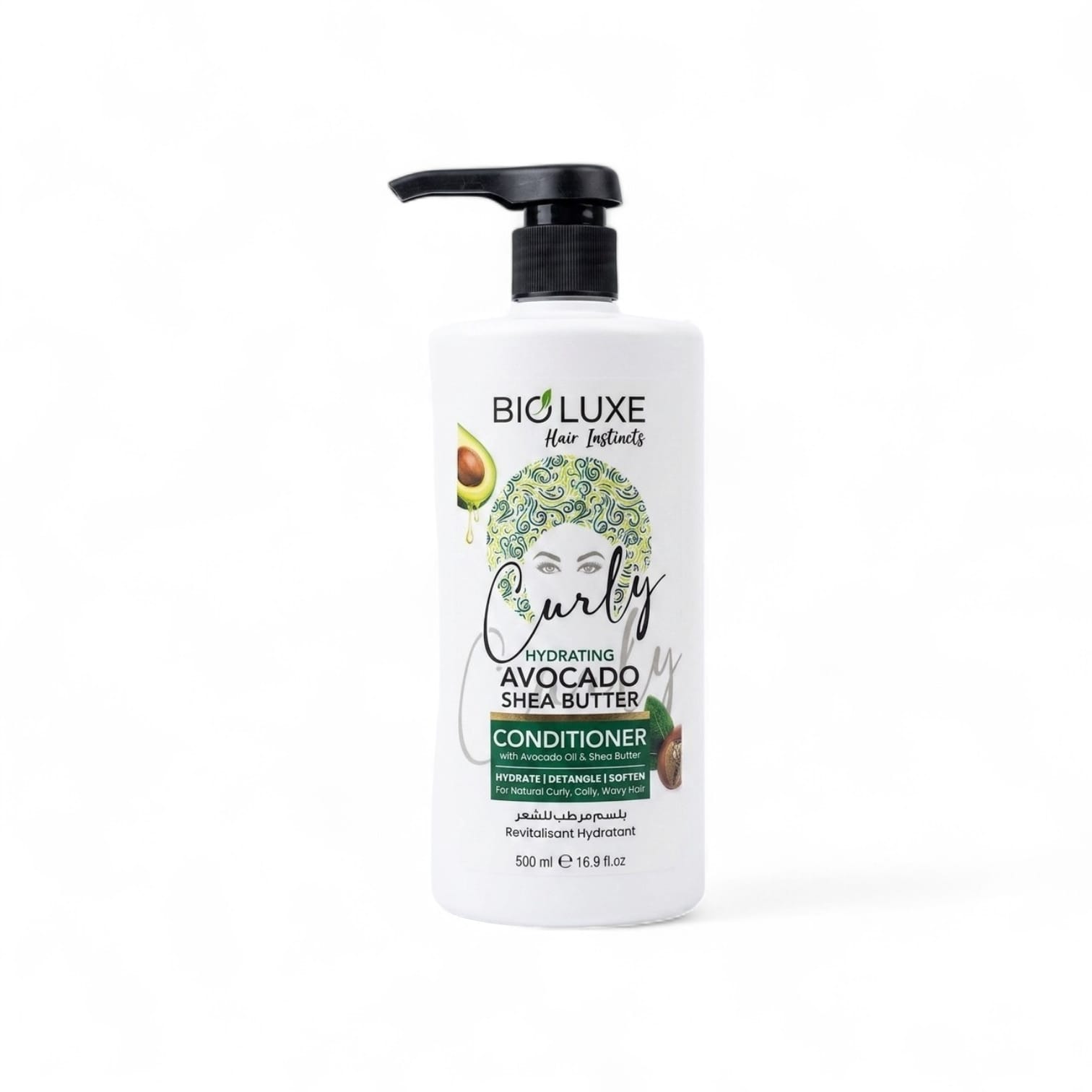 Bioluxe Curly Conditioner Hydrating Avocado Shea Butter 500ML
