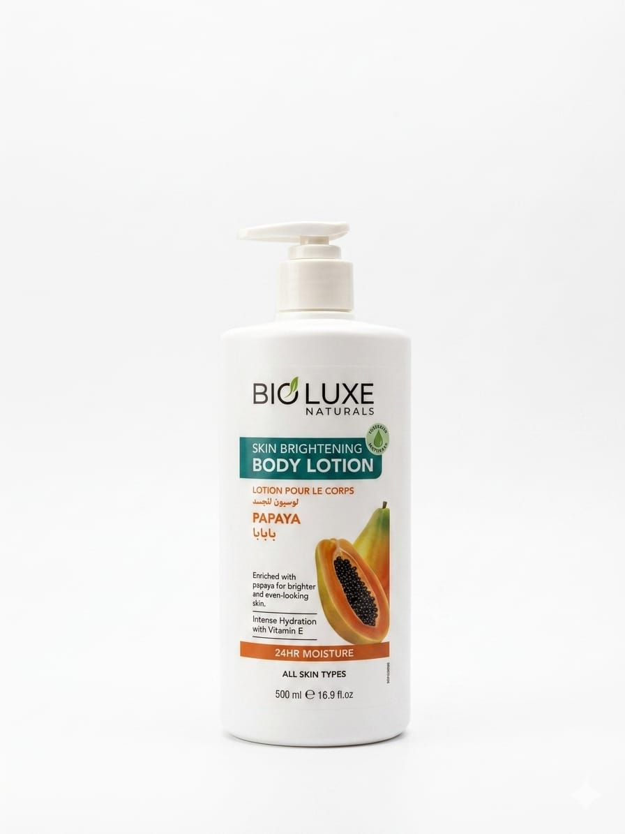 Bioluxe Naturals (Skin Brightning)Body Lotion Shea Papaya 500ML
