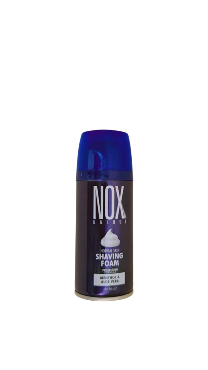 Nox Unique  Normal Skin Shaving Foam Menthol & Aloe Vera 100ml