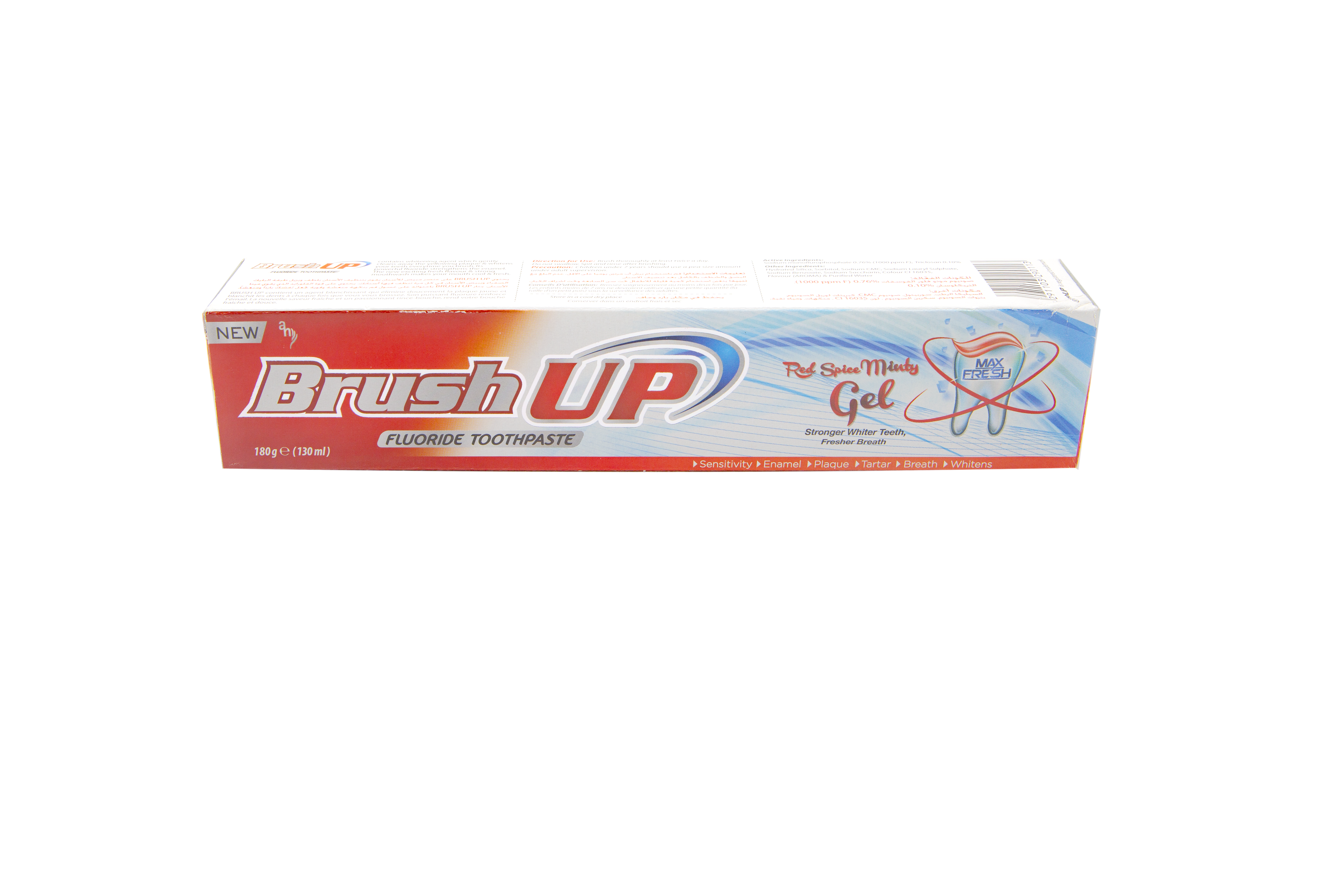 Brush Up Toothpaste Red Spice Minty Gel 180g