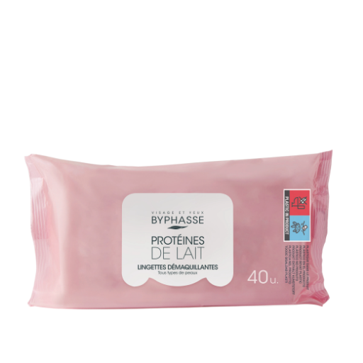 Byphasse Milk Protein Makeup Remover Wipes 40pcs