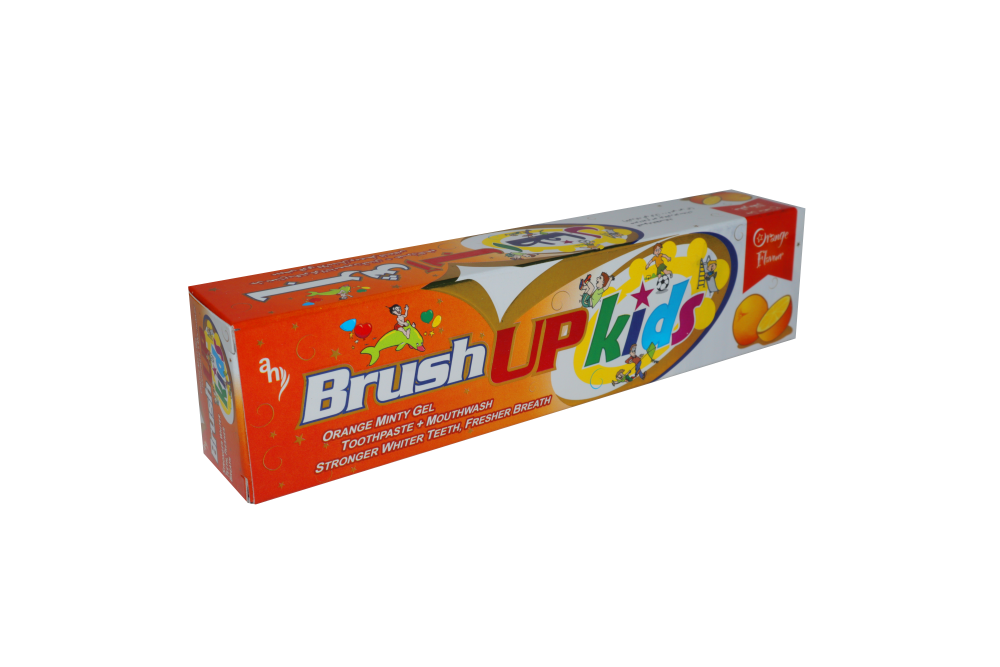 Brush Up Kids Toothpaste + Mouthwash Orange Minty Gel 70gm