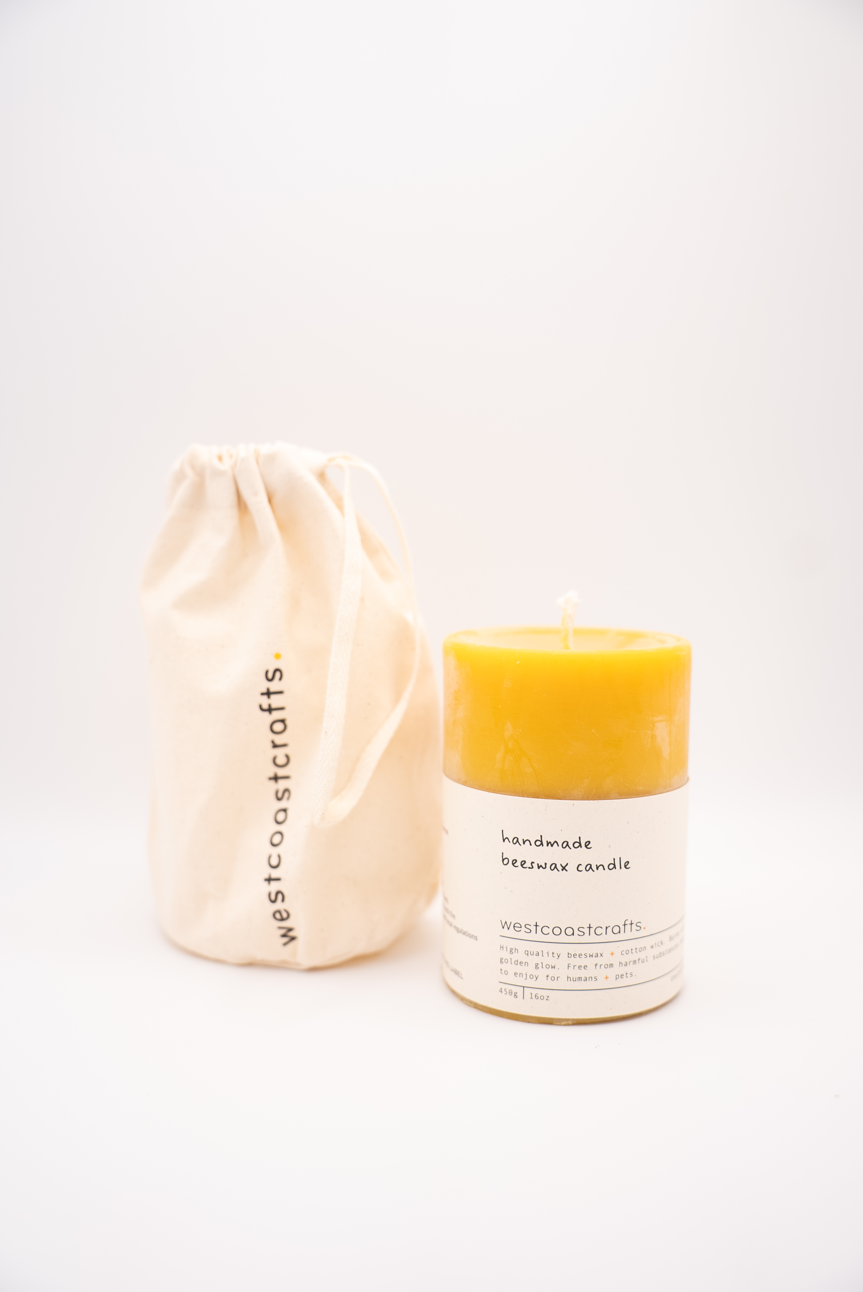 Medium Beeswax Candle · 60 hrs 