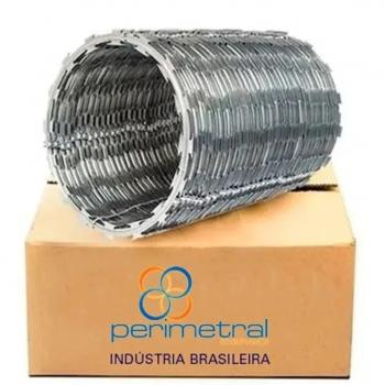 Concertina dupla climpada perimetral 41cm (rolo)
