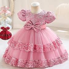 Pink Baby Girl Party Dress