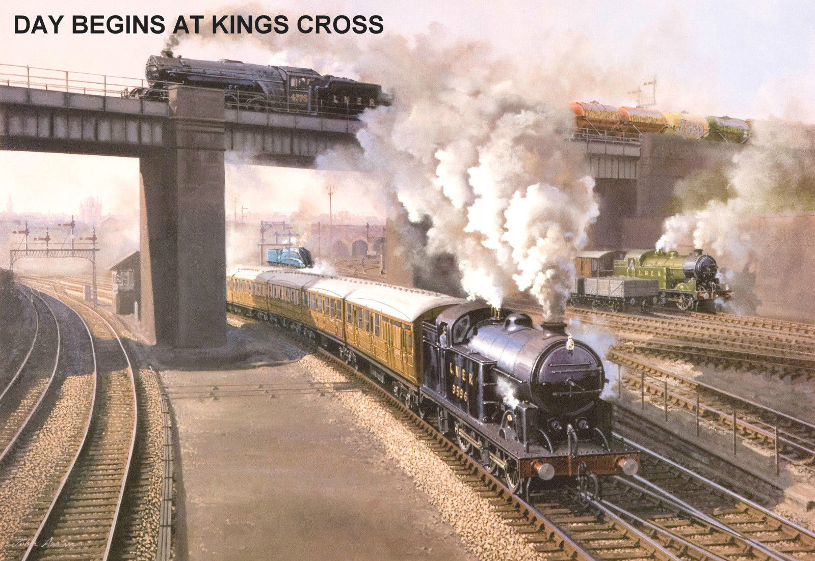 Day Begins at Kings Cross by John Austin