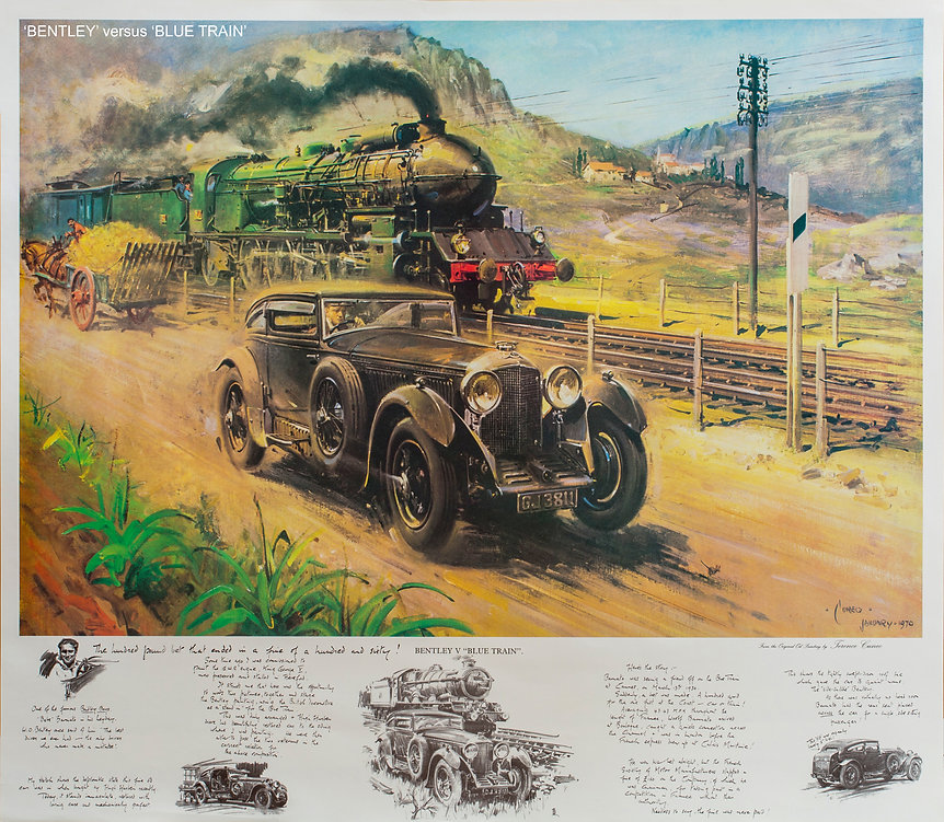 Bentley V Blue Train | Cuneo Fine Arts