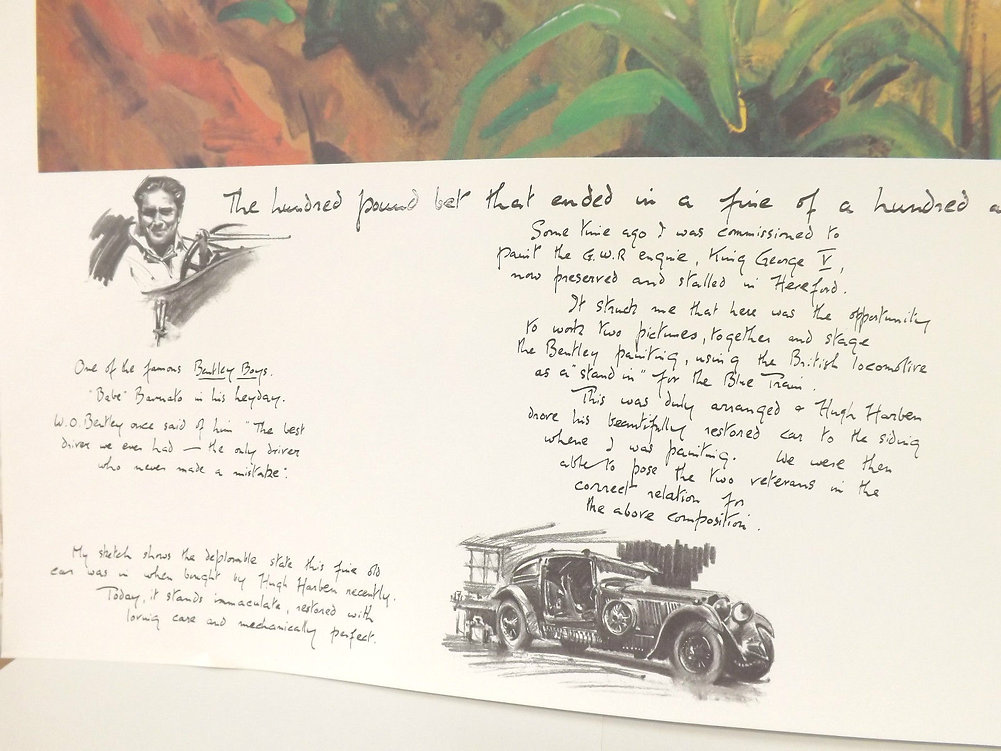 Bentley V Blue Train | Cuneo Fine Arts