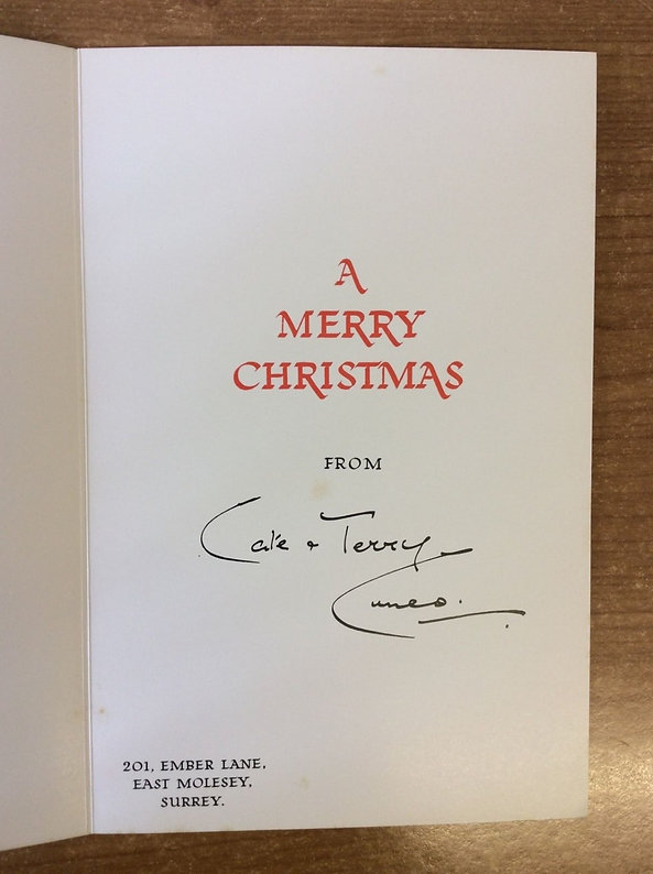 Lady Vole with Daughter Christmas Card | Cuneo Tailpiece