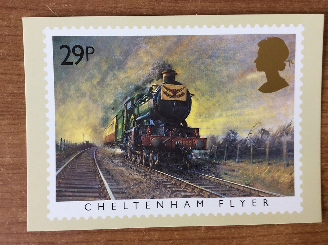 Set of 5 Famous Train Stamp | Cuneo Fine Arts
