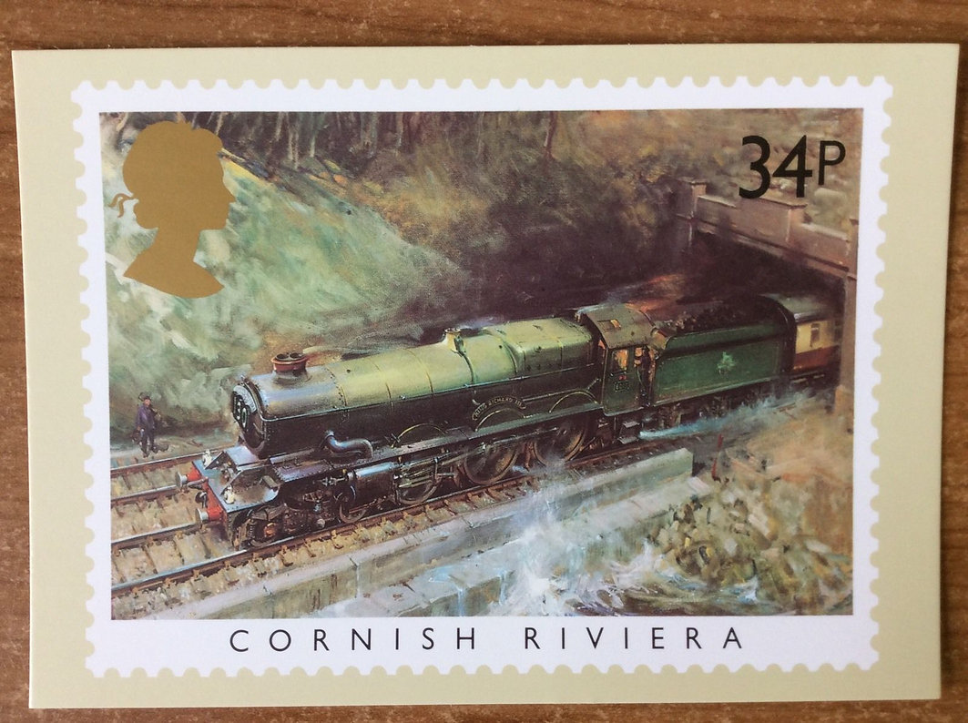 Set of 5 Famous Train Stamp | Cuneo Fine Arts