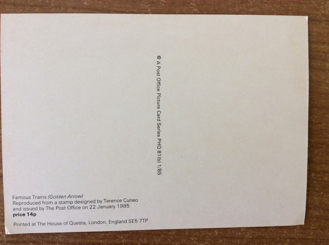 Golden Arrow Post Card | Cuneo Fine Arts