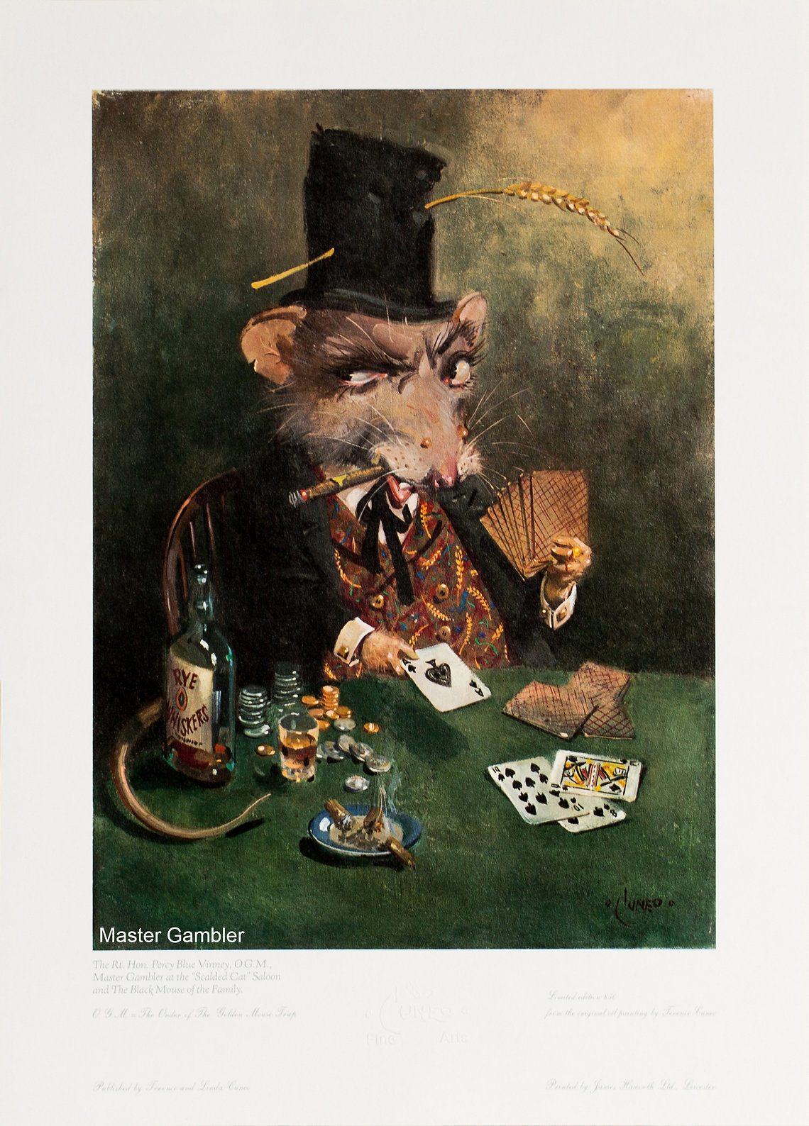 The Master Gambler | Cuneo Tailpiece