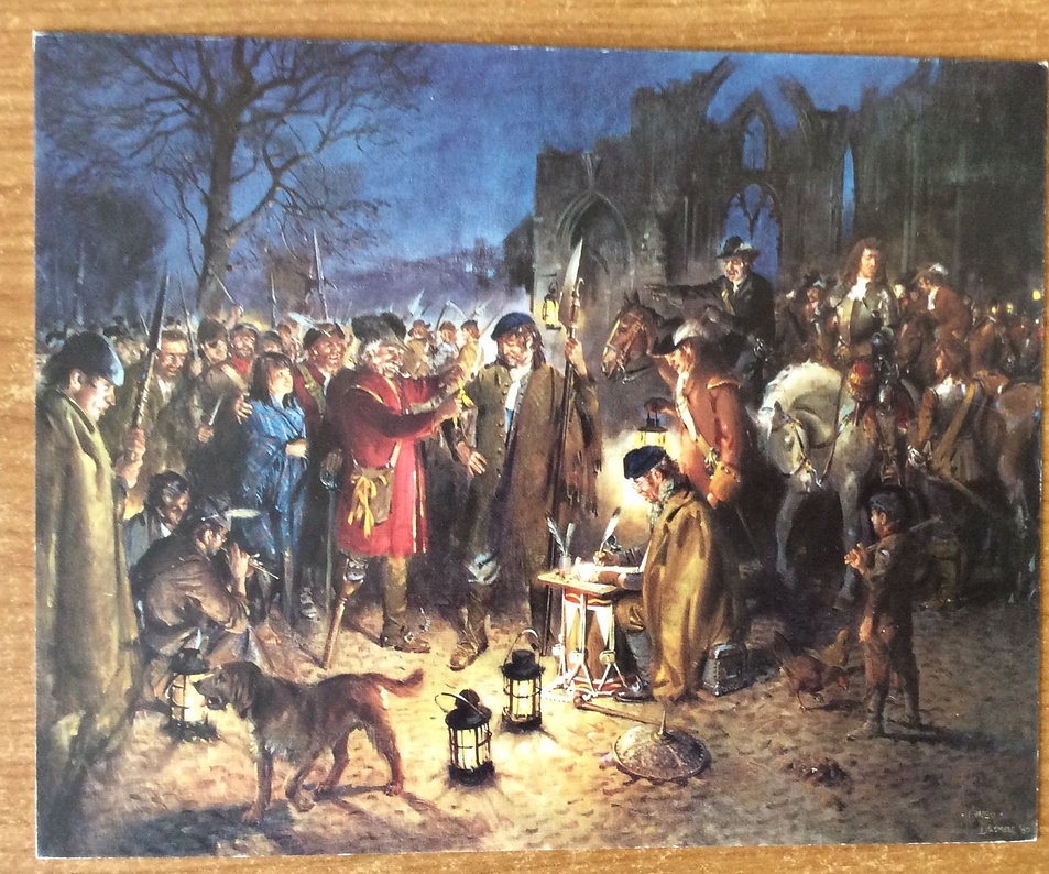 Raising The Regiment Christmas Card | Cuneo Fine Arts