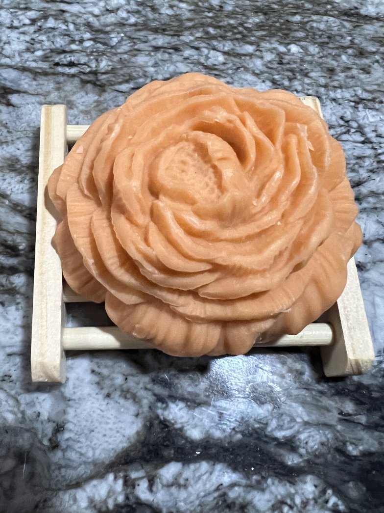Handcrafted Peony Shaped Soap