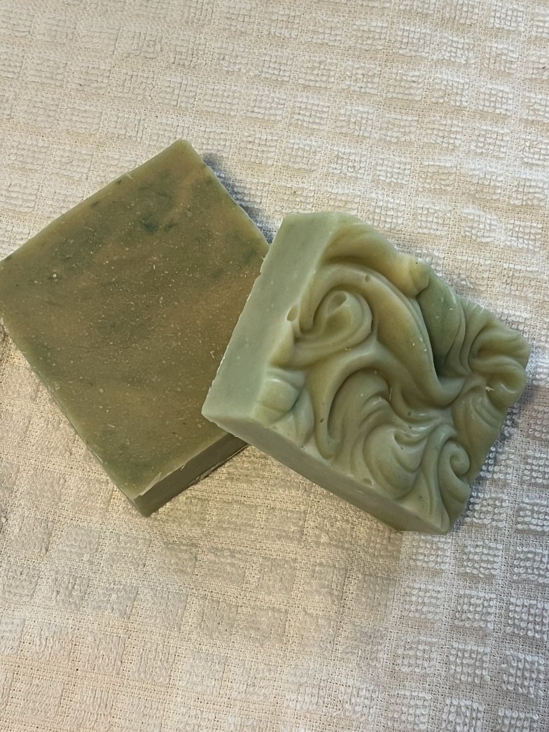 Peppermint Soap -Floral Bar