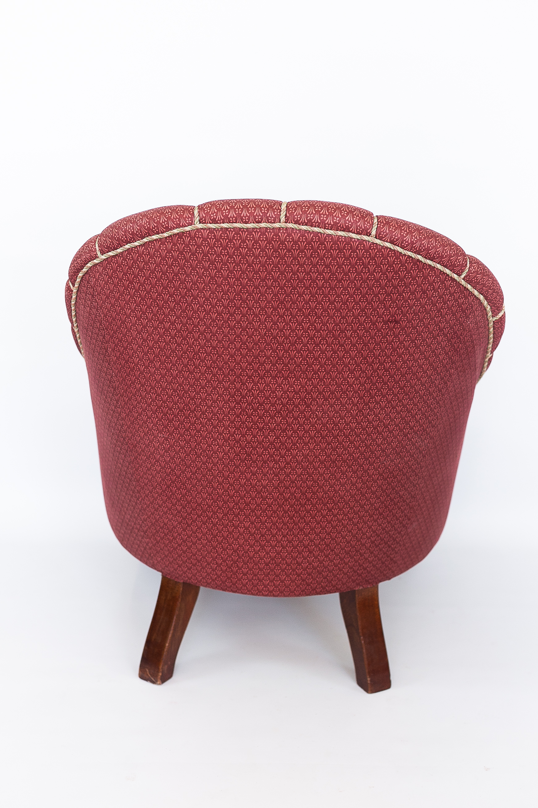 Victorian button backed armchair
