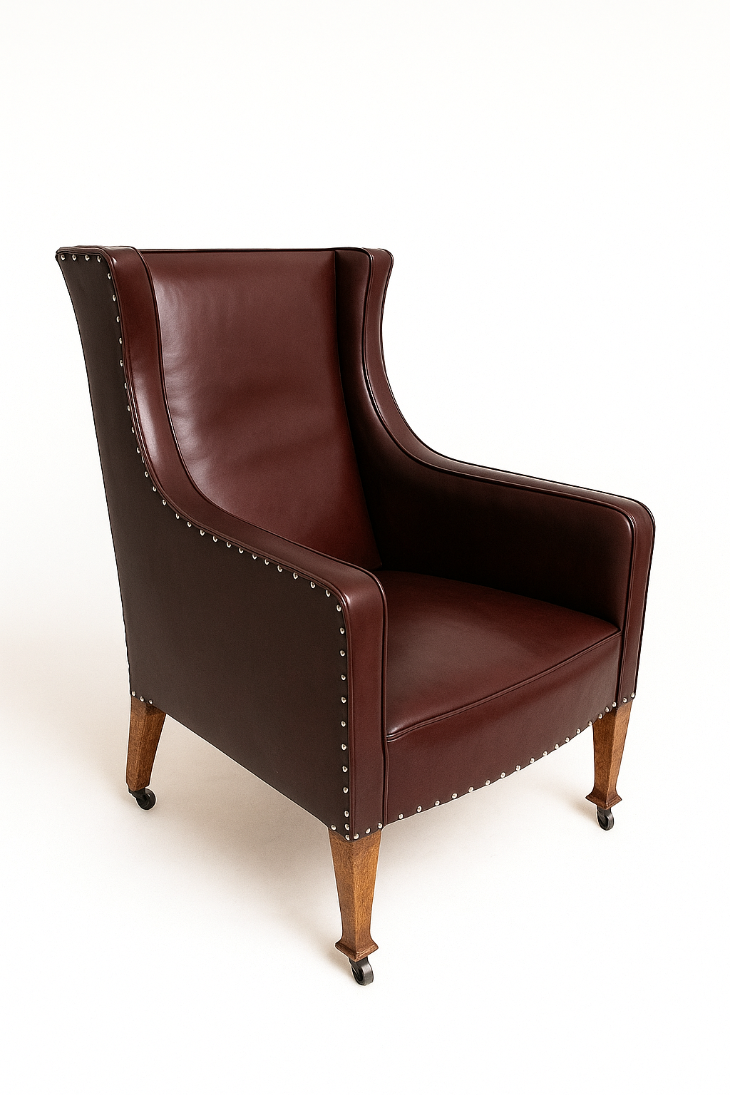 Elegant Leather Armchair 1930/40s
