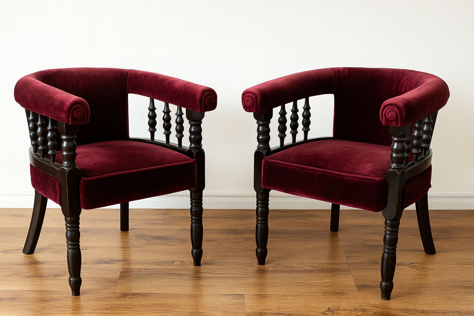 (Pair)1980s club chairs