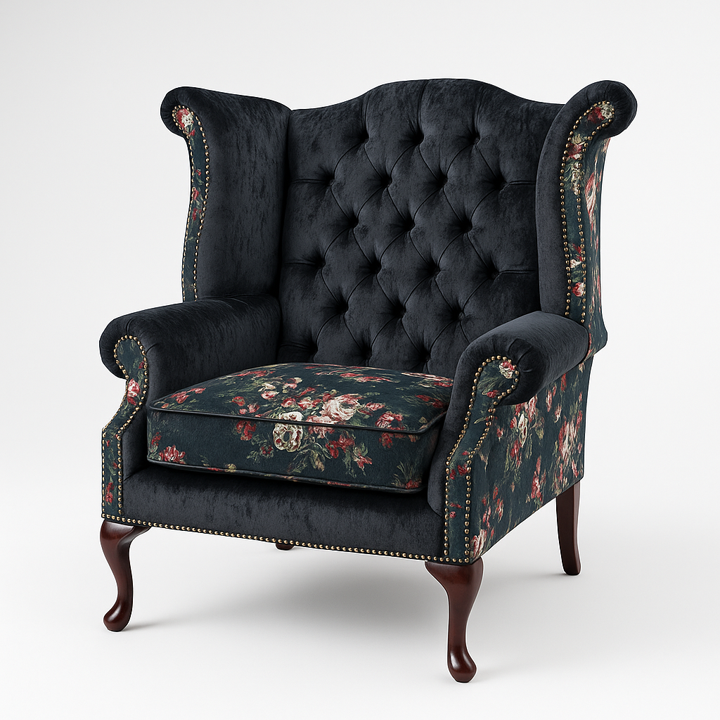 Chesterfield High Back Wing Chair
