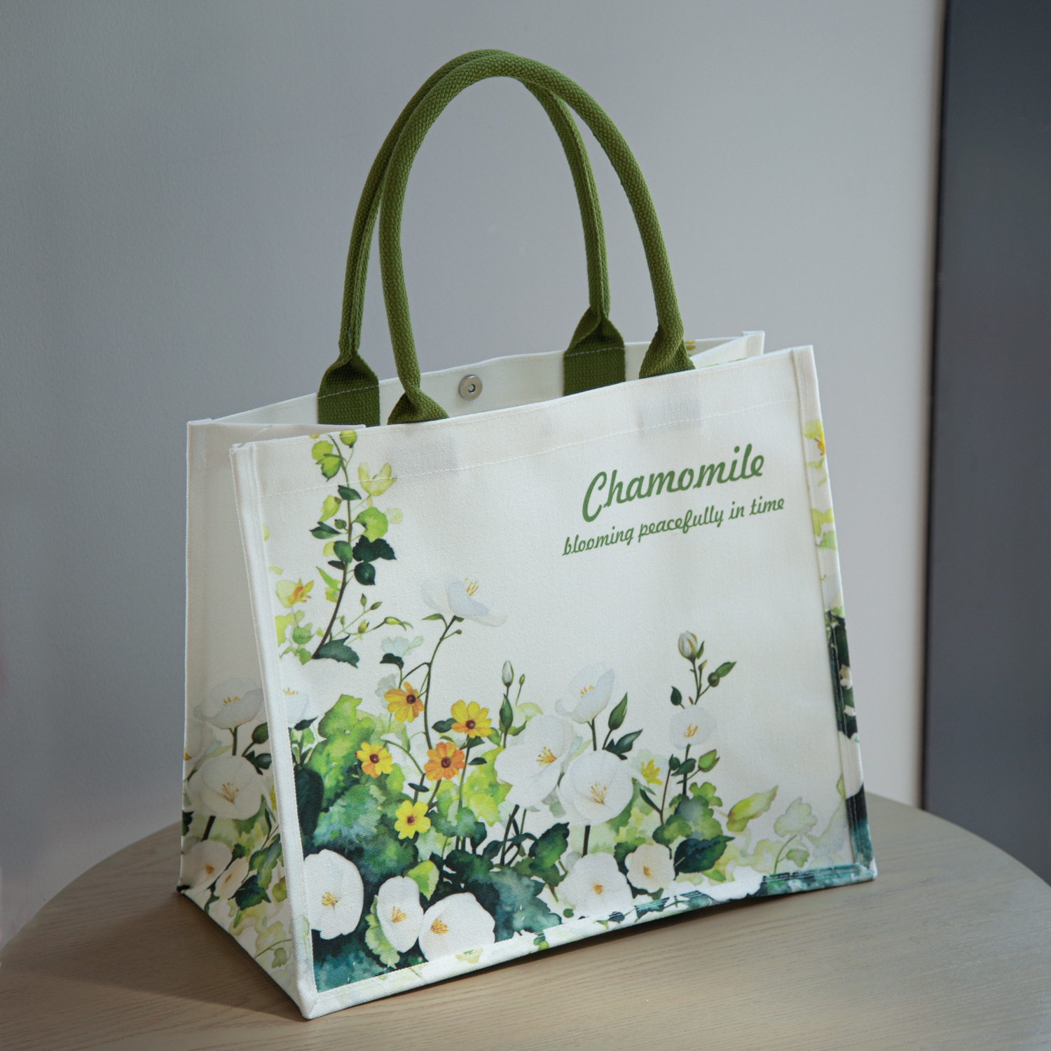 Chamomile Print Tote Bags