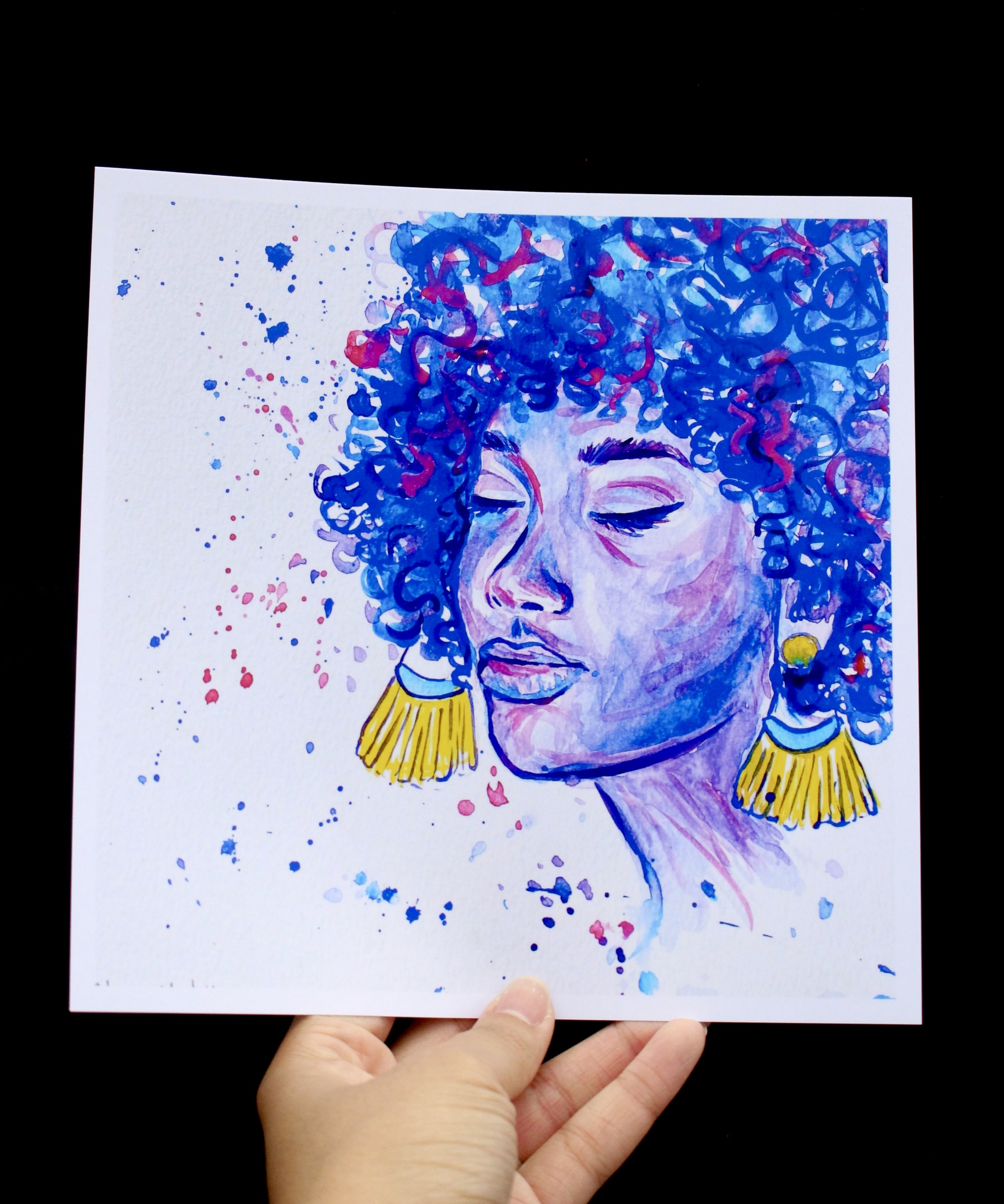 "Purple peace" Giclee Art Print