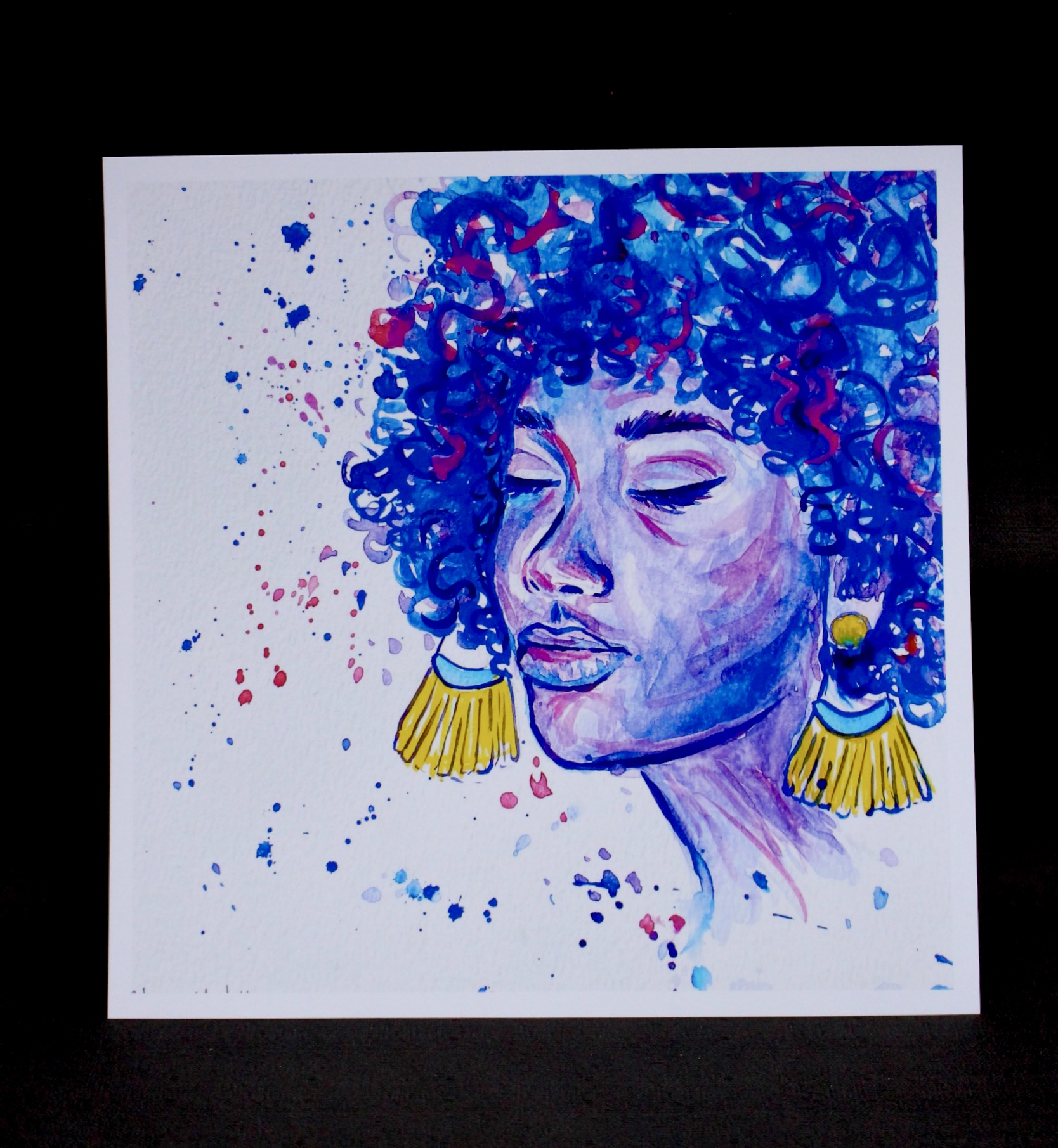 "Purple peace" Giclee Art Print 