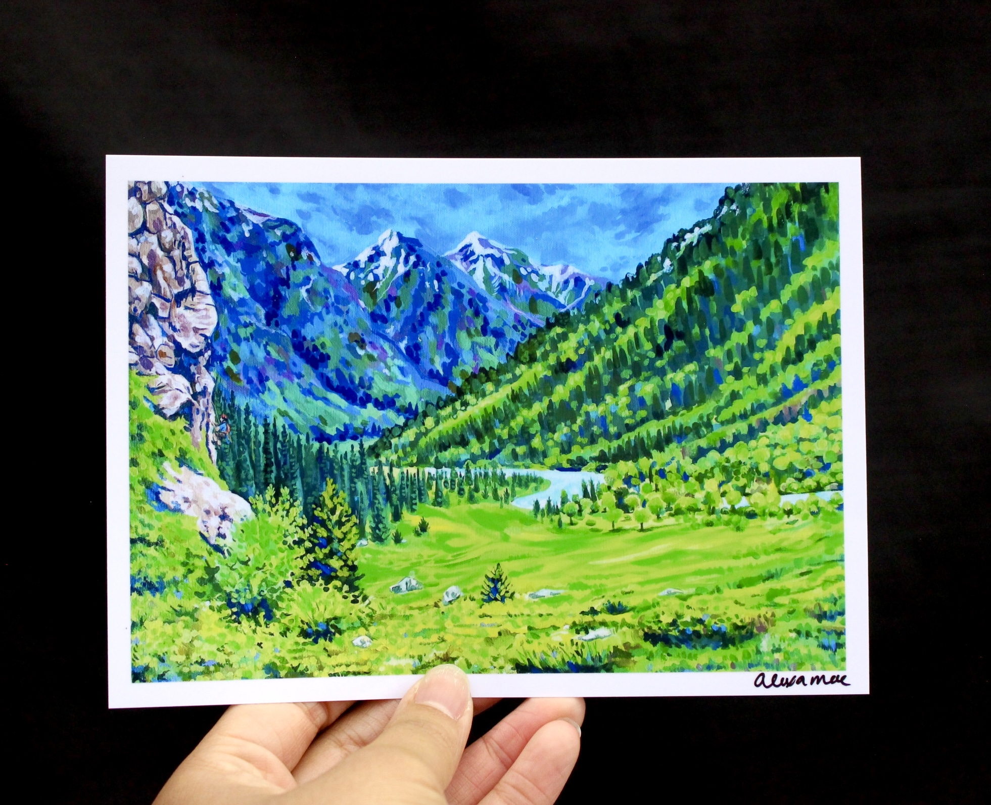"Peace in the peaks" Giclee Art Print 