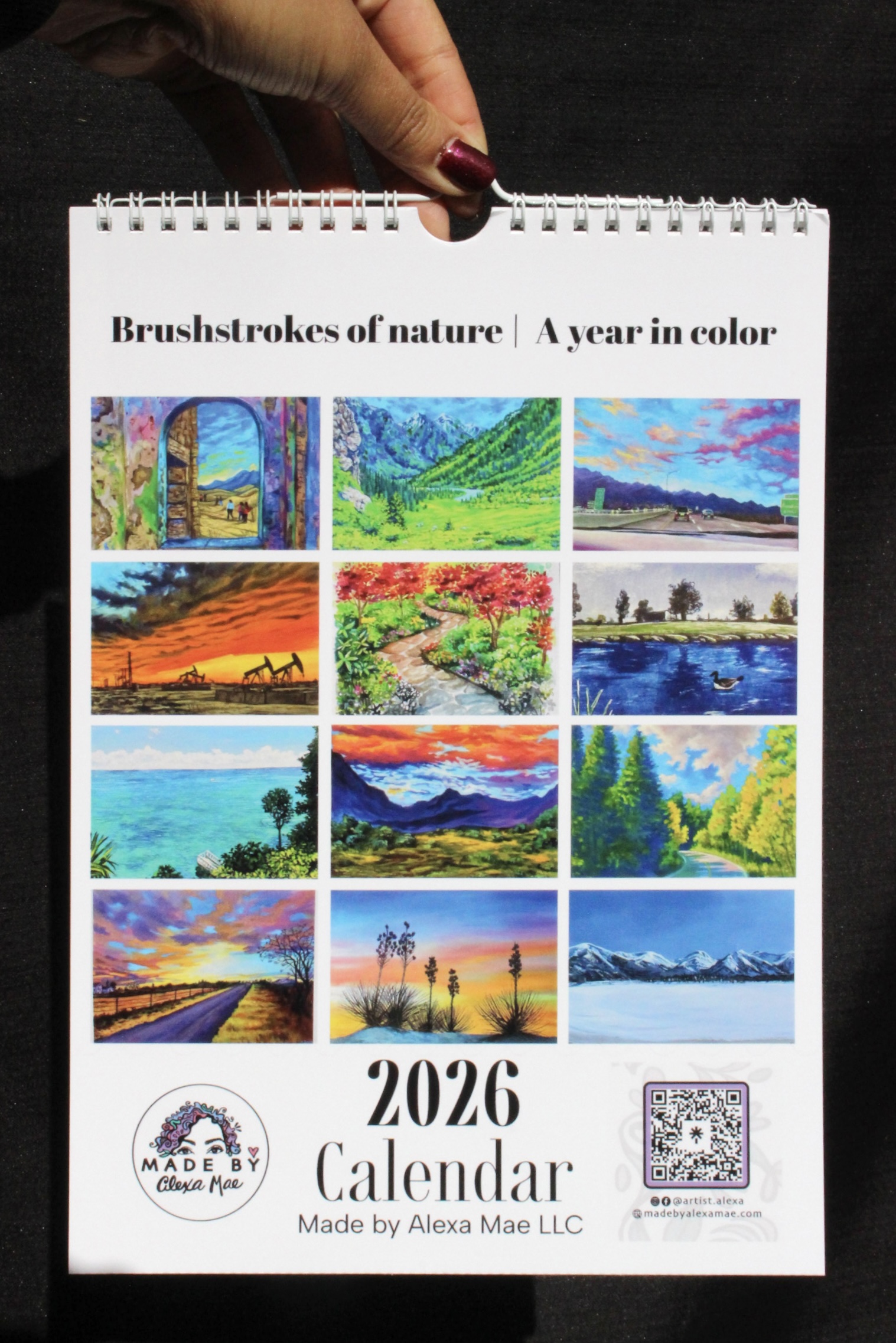 2026 Mini Landscape Calendar