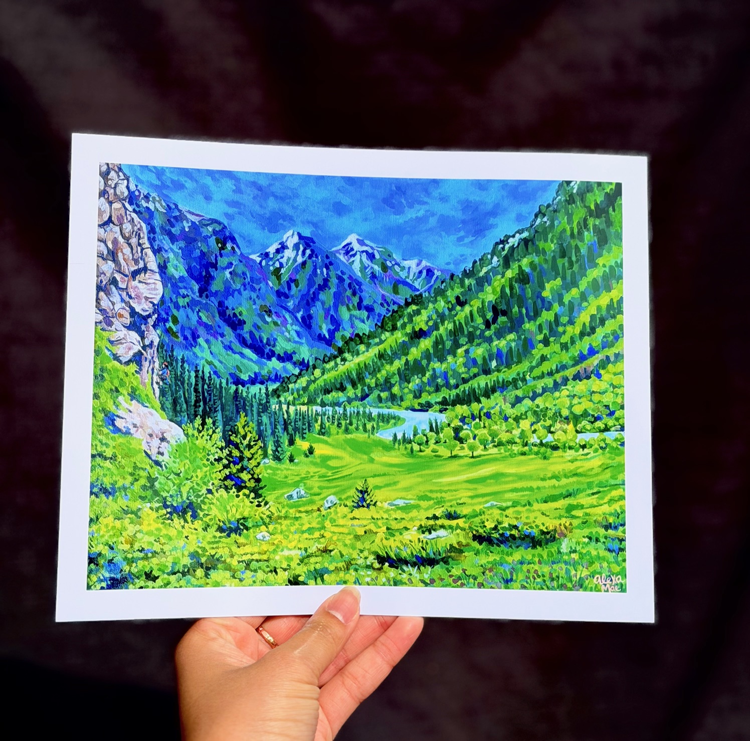 "Peace in the peaks" Giclee Art Print 