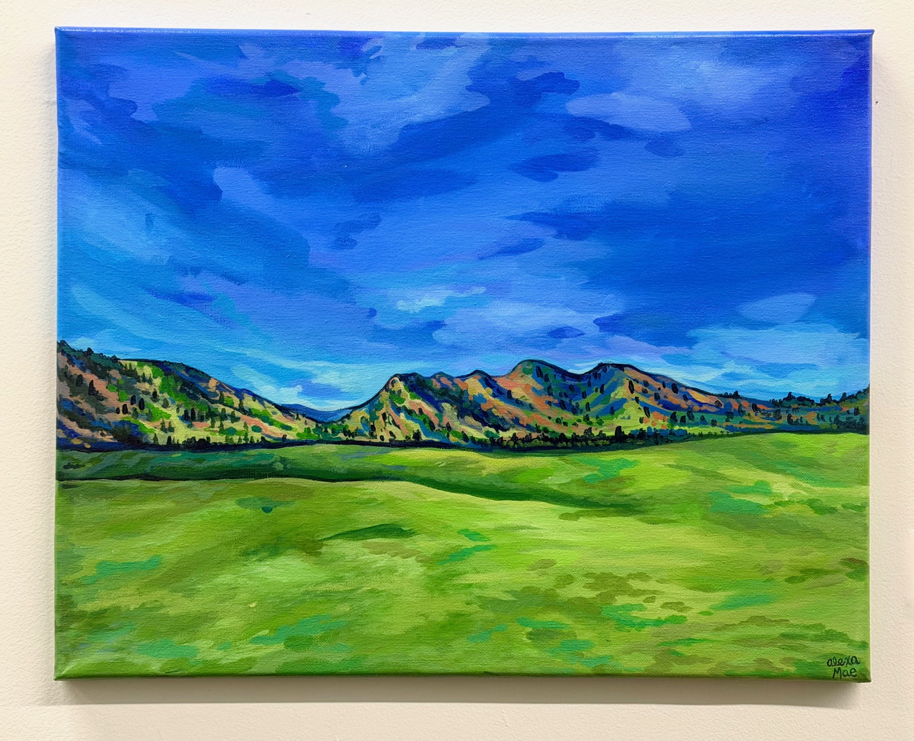 "The Resting Mountains" - Original Painting 