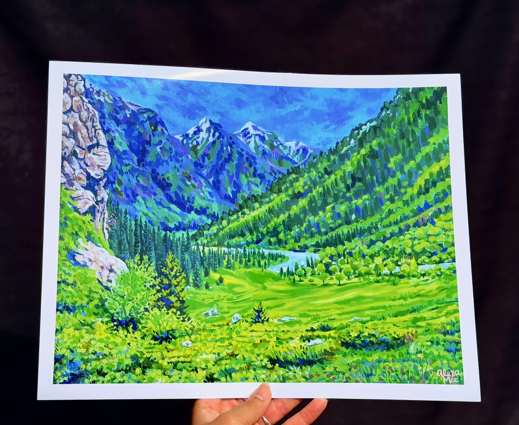 "Peace in the peaks" Giclee Art Print 