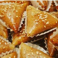 Honey Sesame Triangles