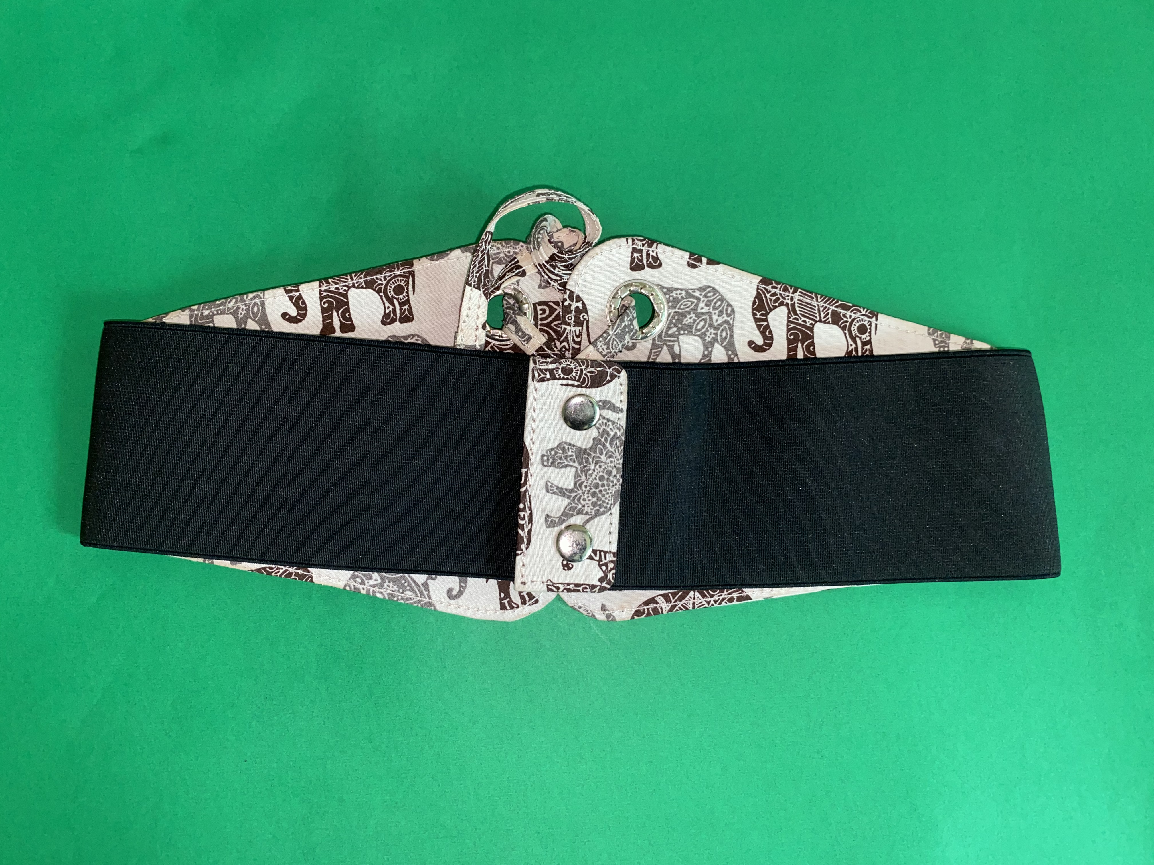 Ethnic Elephant Print Corset Belt