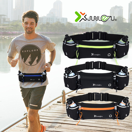 Running Waist Bag with Water Bottle Holders Custom Printed Sport Fanny Pack for Brand Promotion and Events
