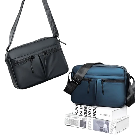 Stylish Waterproof Messenger Bag  Nylon Shoulder Bag for Everyday Commuting