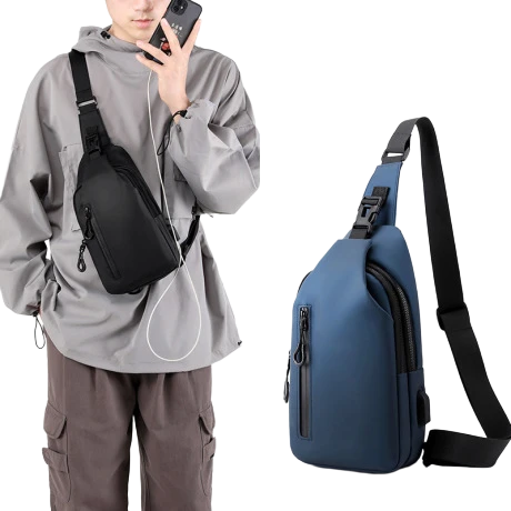 Crossbody Outdoor Sling Bag with Multiple Pockets Great for Hiking or Travel