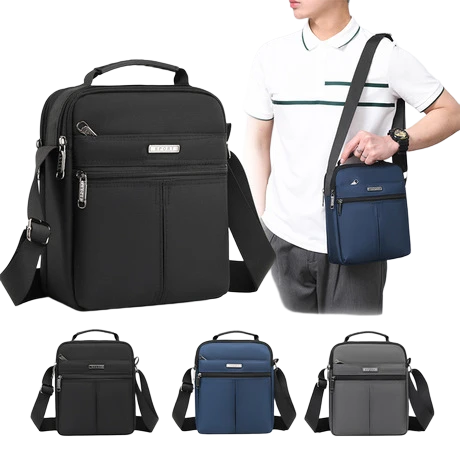 Men's ashionable Crossbody Shoulder Bag with Multiple Compartments