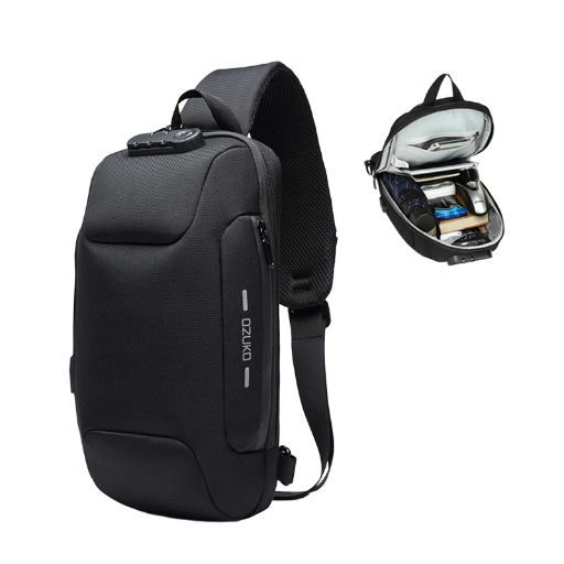 Anti-Theft Sling Bag Sling Bag with Adjustable Strap Ideal for Walking or Cycling