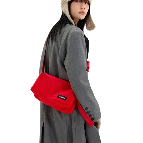 Red Lightweight Shoulder Bag That Goes with Any Outfit