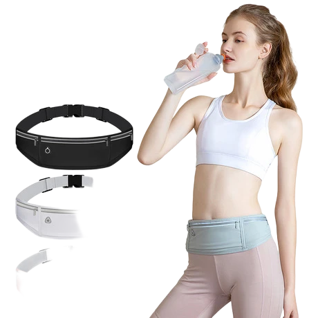 Lightweight Sports Waist Bag Custom Reflective Sport Fanny Pack for Night Running and Safety