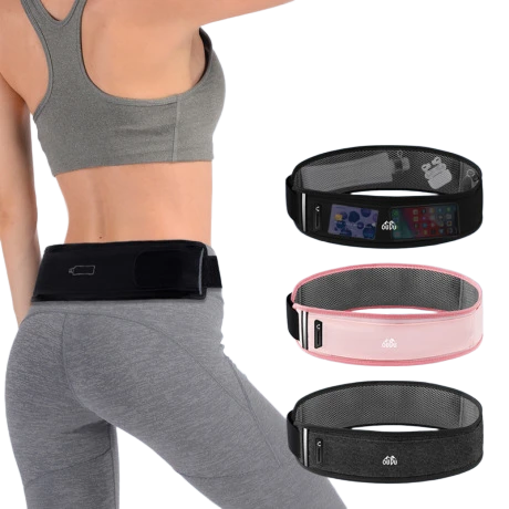 Running Waist Belt Reflective Running Belt Custom Sport Fanny Pack with Night Safety Design