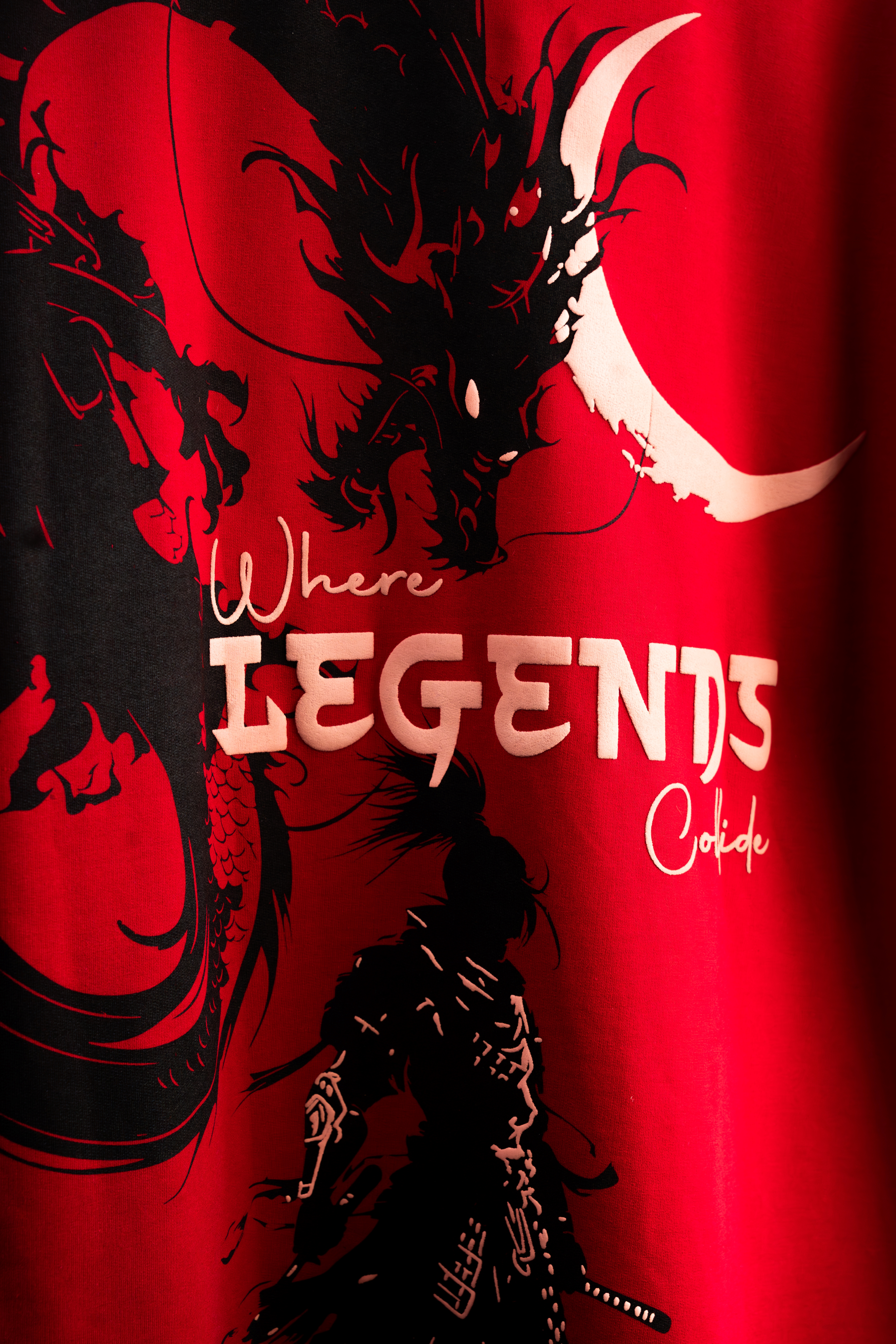 Red Legends Collide Oversized T-shirt
